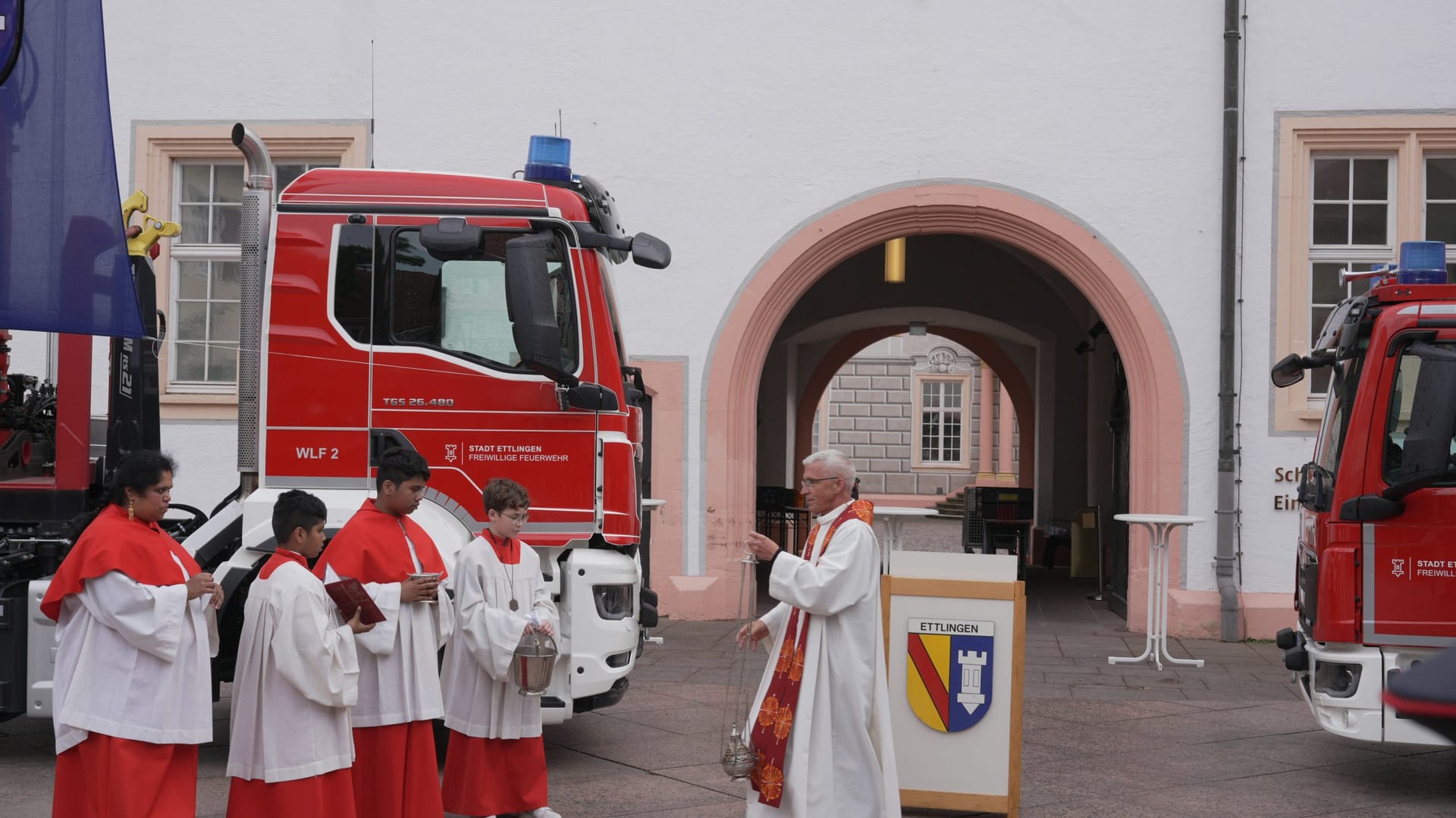 Segnung der Fahrzeuge
