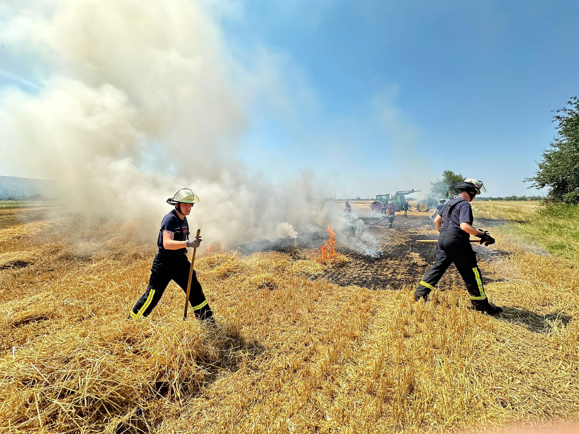 Flächenbrand Einsatzstelle