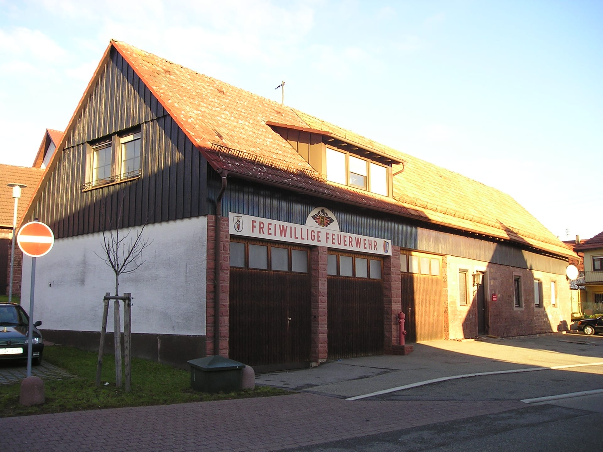 Feuerwehrhaus Schöllbronn historische Aufnahme