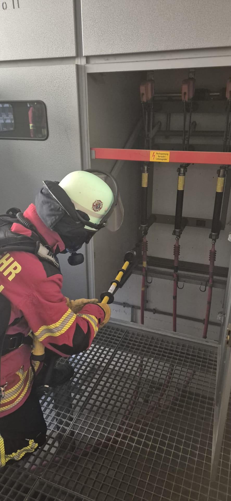 Brand in einem Trafohaus