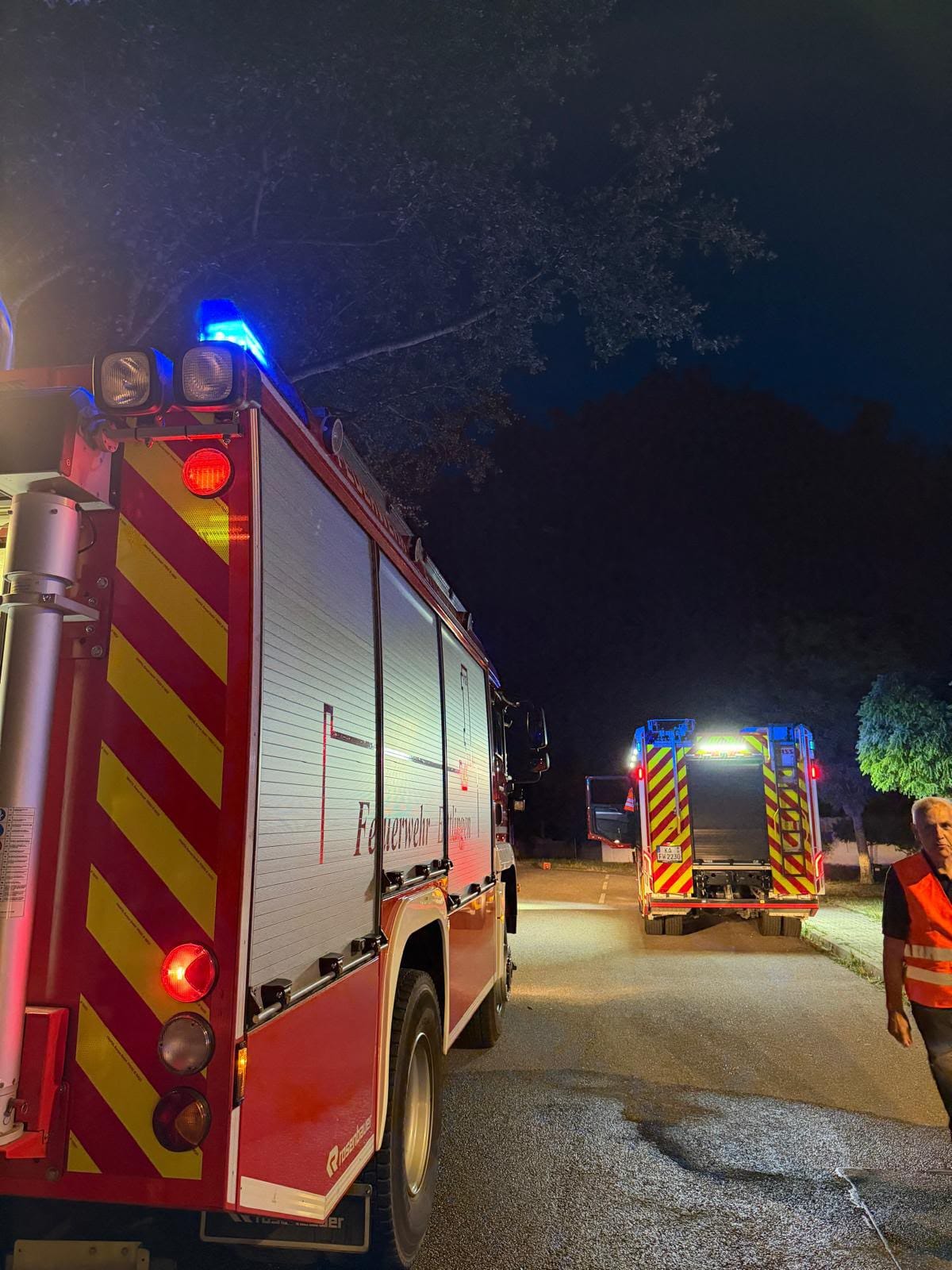 Großbrand Pfaffenrot Einsatzstelle