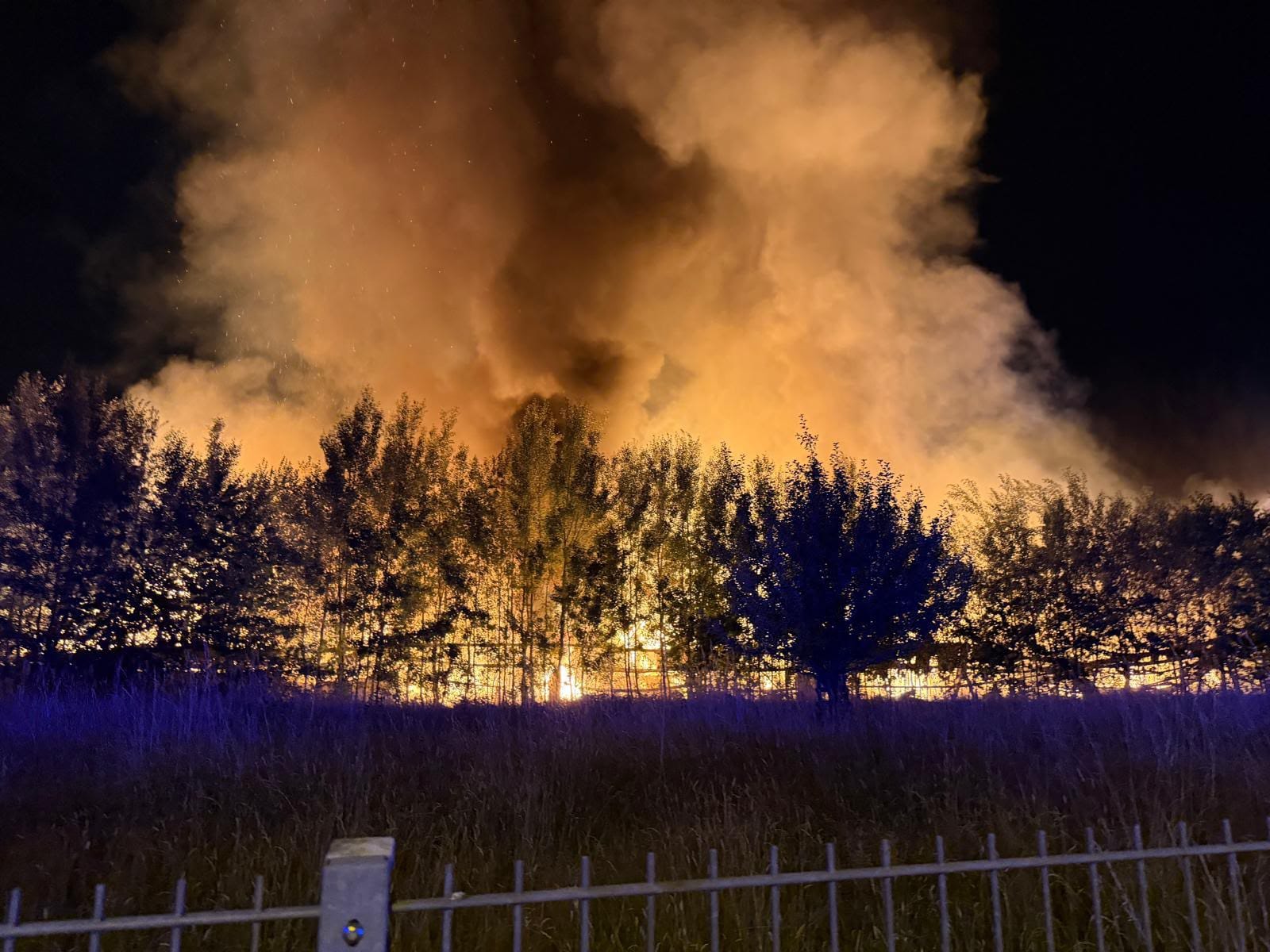 Großbrand Pfaffenrot Einsatzkräfte