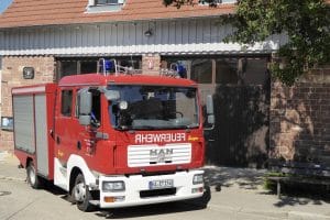 Feuerwehrhaus Oberweier mit TSF-W