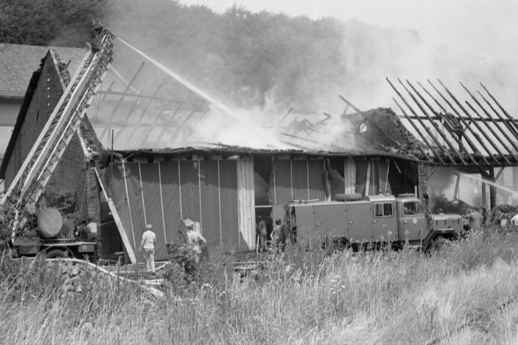 Großbrand Spinnerei 1965