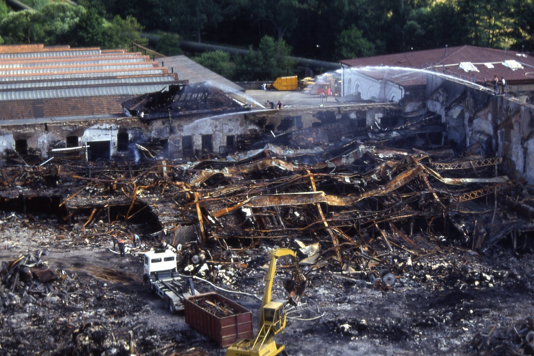 Großbrand Spinnerei und Weberei 1994